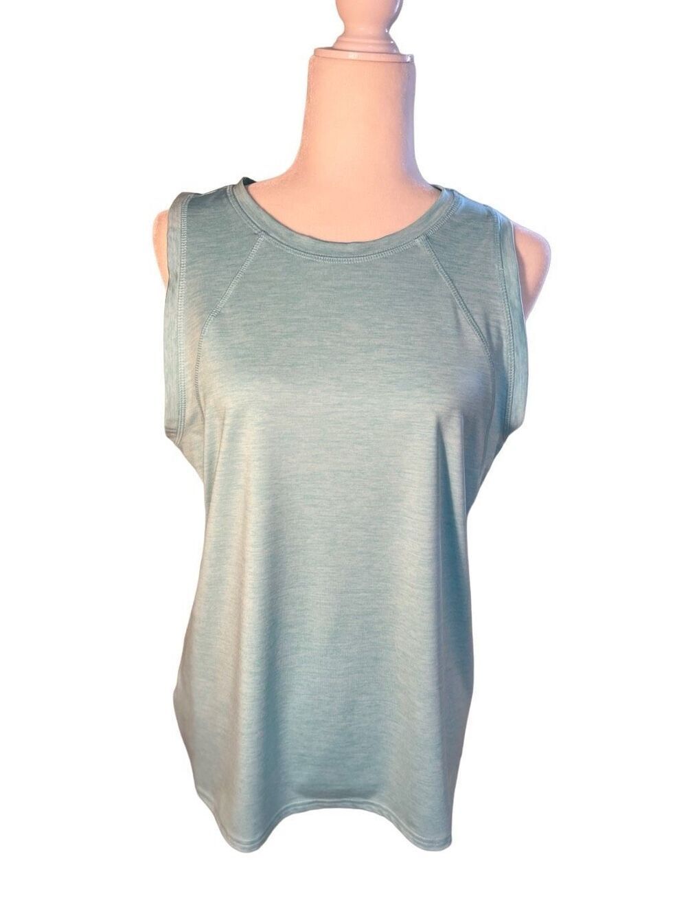 Eddie Bauer light teal sleeveless performance tank top - L
